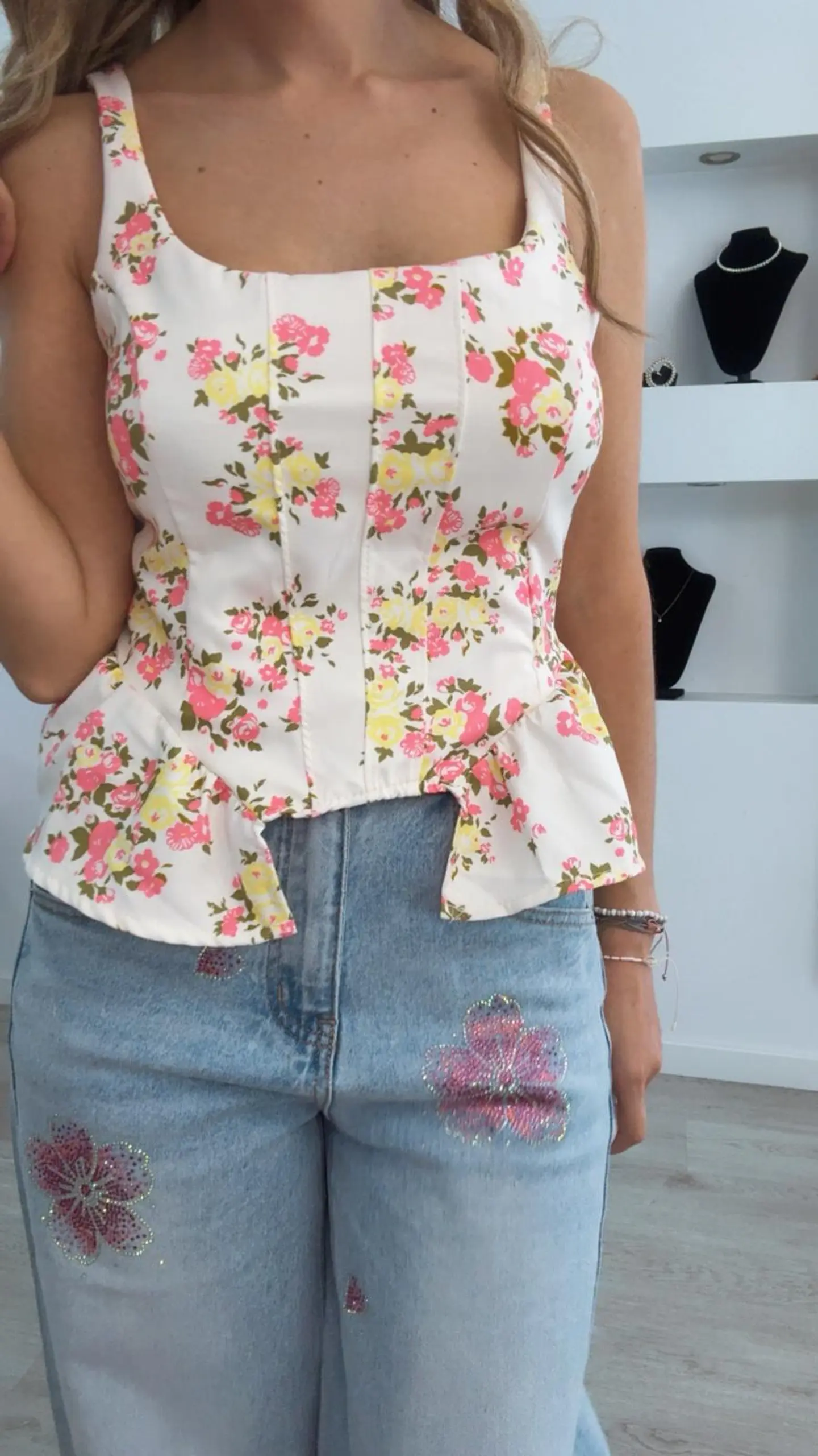 Top estampado com flores - TU 5