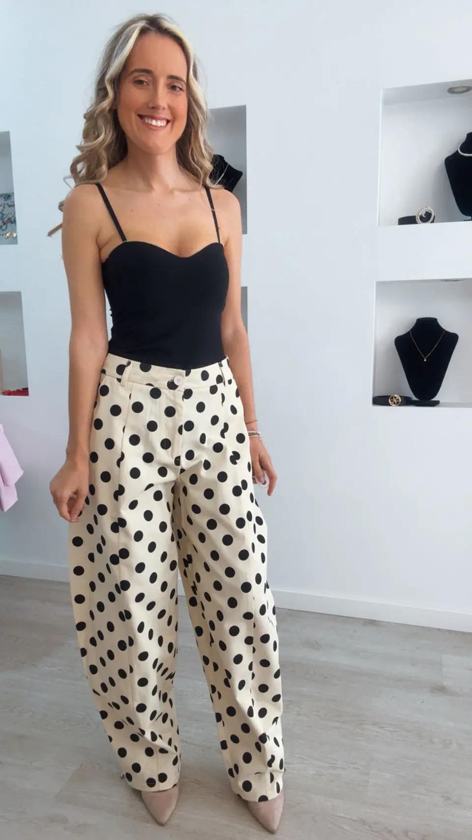 Calça balloon com bolinhas - Mochy 10