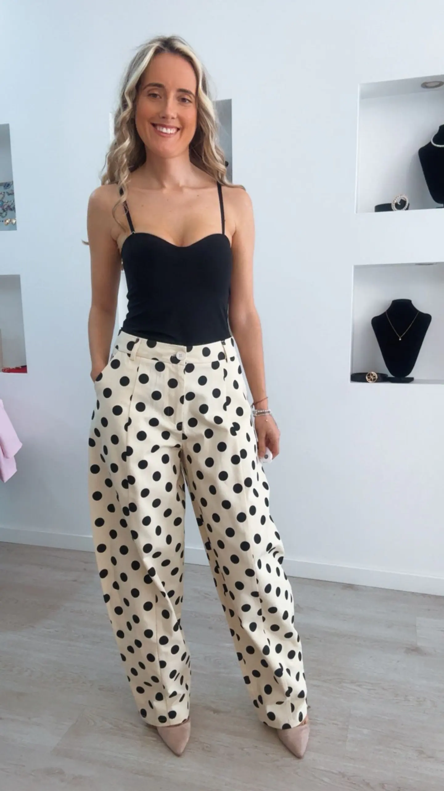 Calça balloon com bolinhas - Mochy 6
