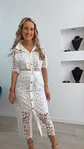 Vestido midi em renda com cinto - TU - vignette 7