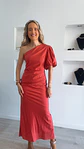 Vestido em linho com detalhe de manga balão - vignette 11