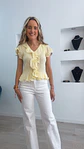 Blusa amarela com folhos - TU - thumbnail 1