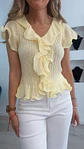 Blusa amarela com folhos - TU - thumbnail 4