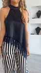 Blusa em cetim assimétrica com detalhes em renda - TU - thumbnail 3