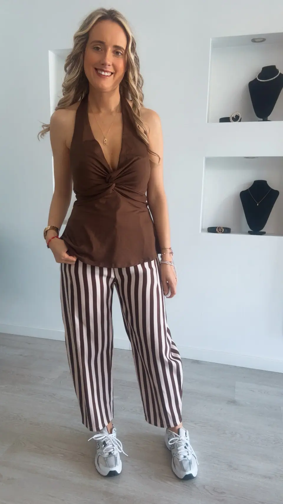 Camisola com decote em nó - TU 4