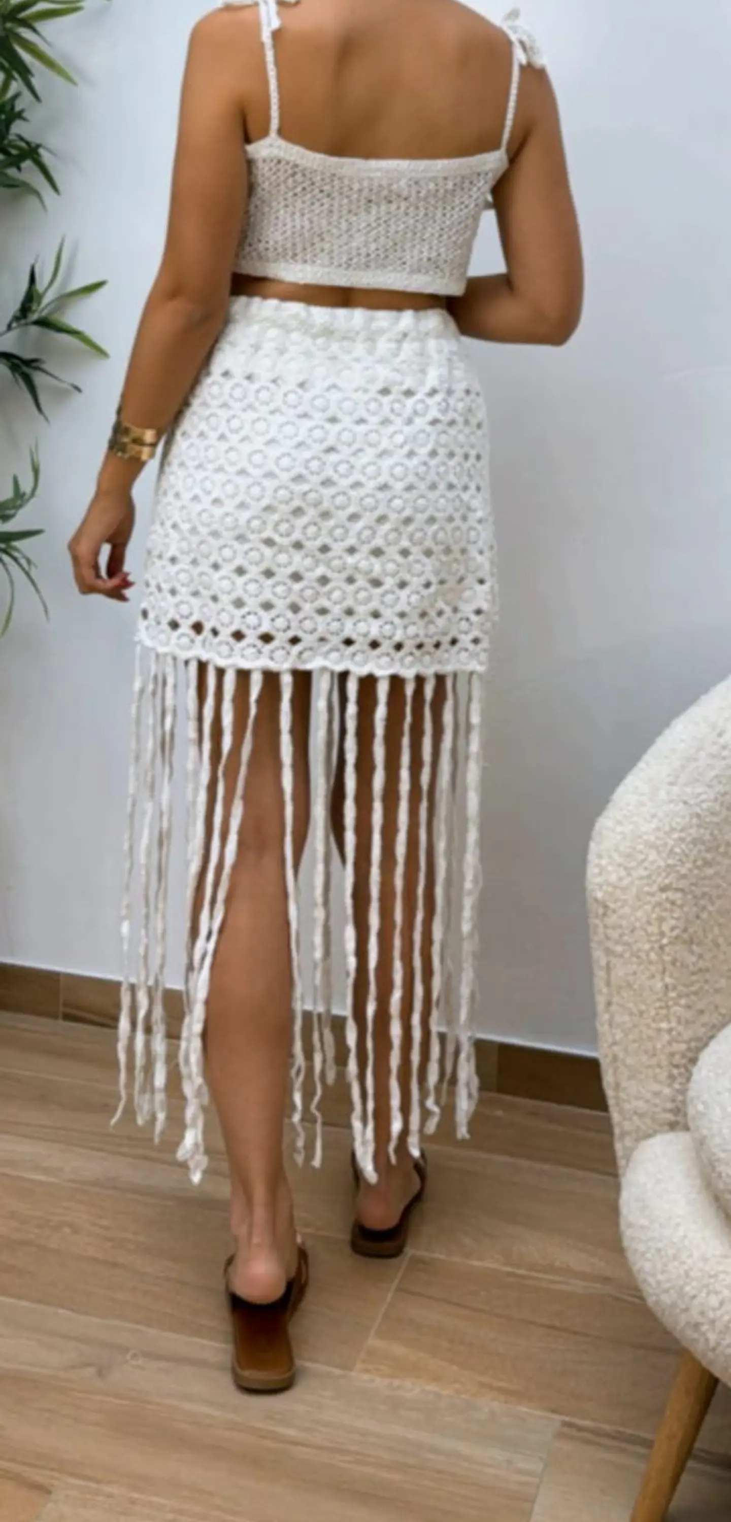 Conjunto de crochet - saia e top 2