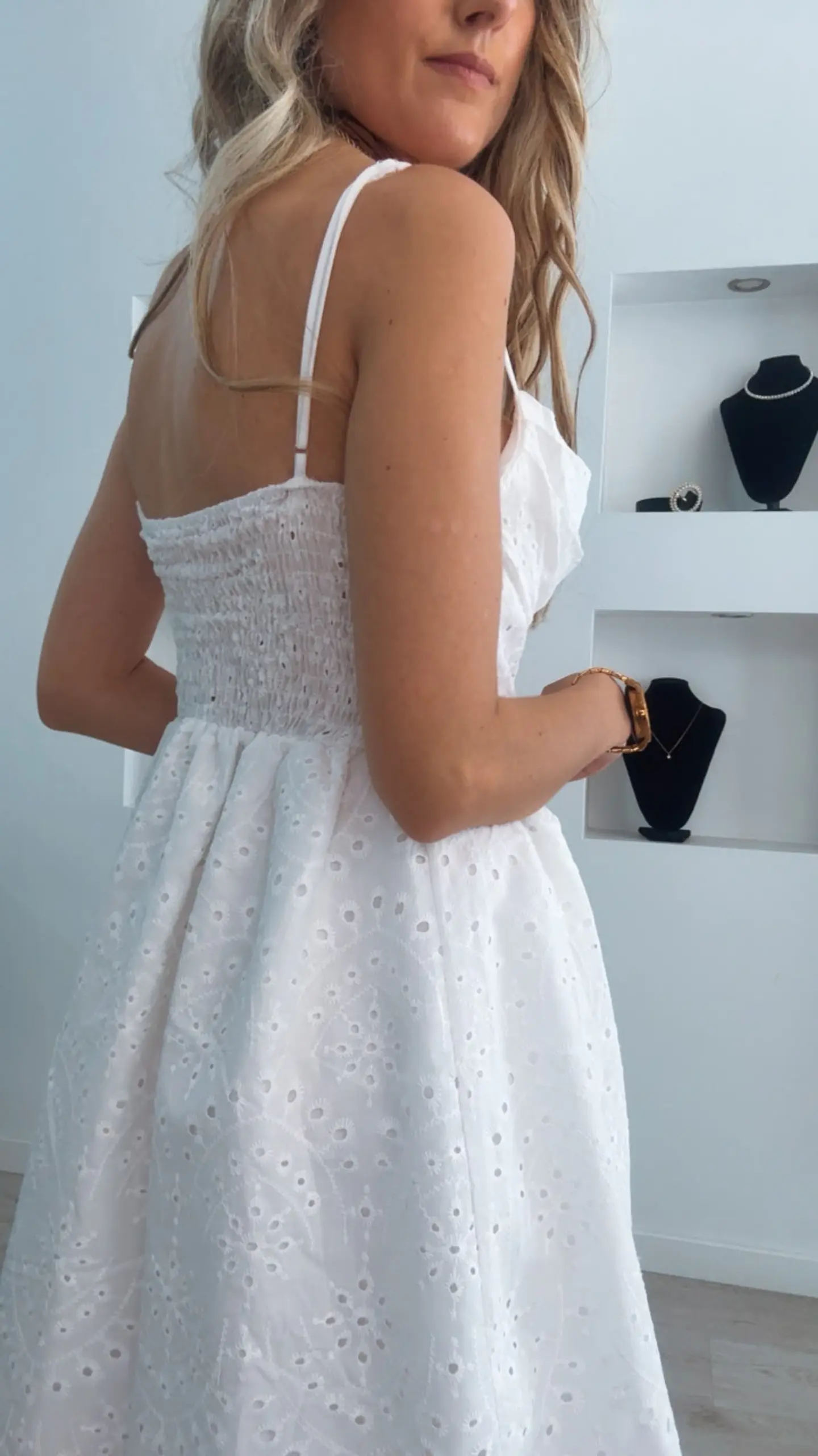Vestido bordado inglês forrado - TU 4