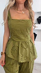 Conjunto de blusa e calça em bordado inglês - TU - vignette 7