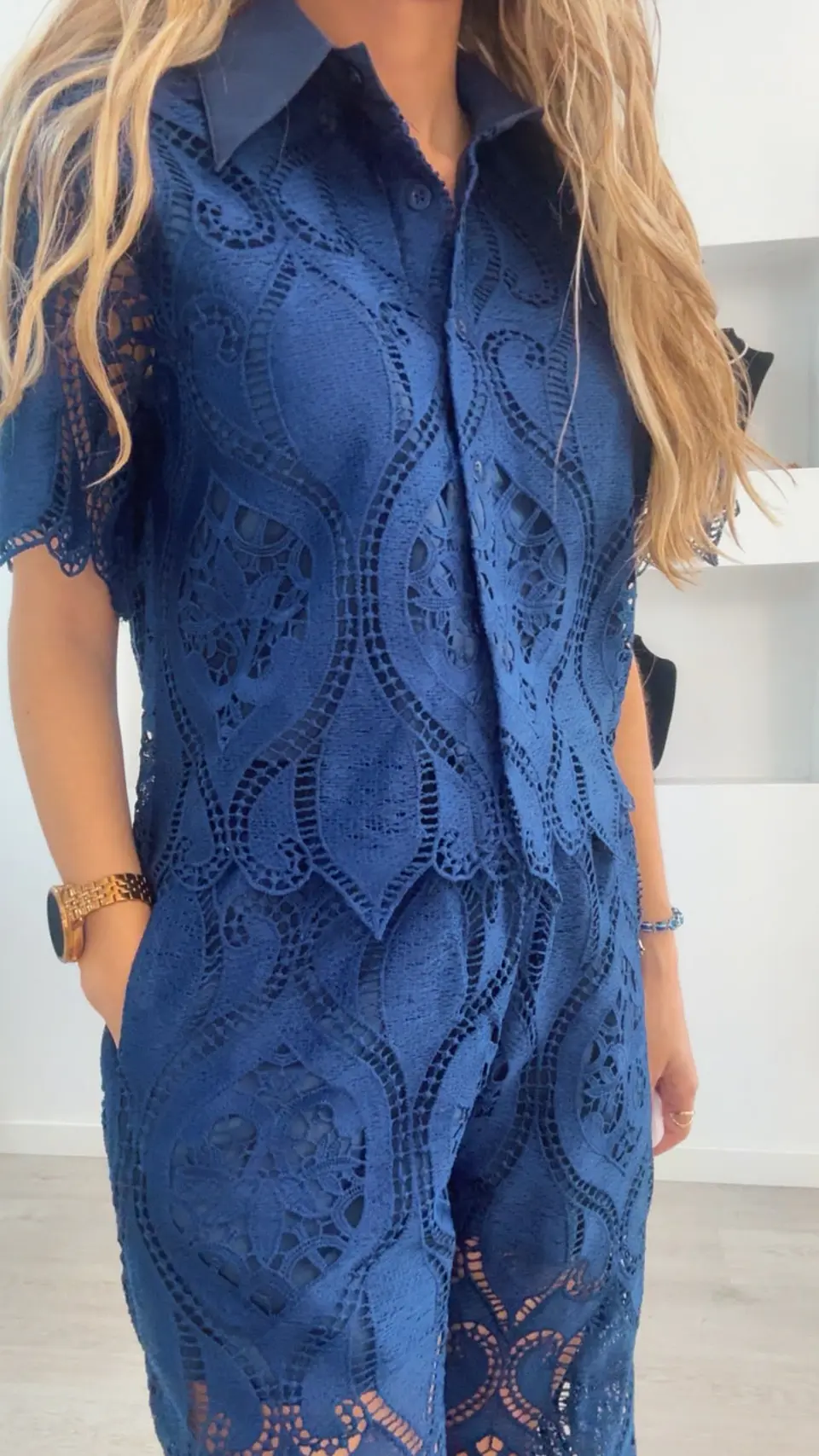 Conjunto de camisa e calça forrado 8