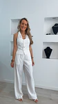 Conjunto de calça e colete com detalhe de renda - Thumbnail 3