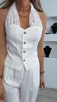 Conjunto de calça e colete com detalhe de renda - Thumbnail 8