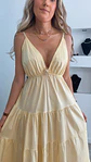 Vestido comprido com detalhe em forma de sol no peito - TU - Thumbnail 5