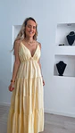 Vestido comprido com detalhe em forma de sol no peito - TU - Thumbnail 4