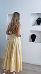 Vestido comprido com detalhe em forma de sol no peito - TU - Thumbnail 3