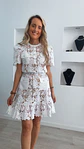 Vestido em renda forrado com folho e cinto - Vorschaubild 4