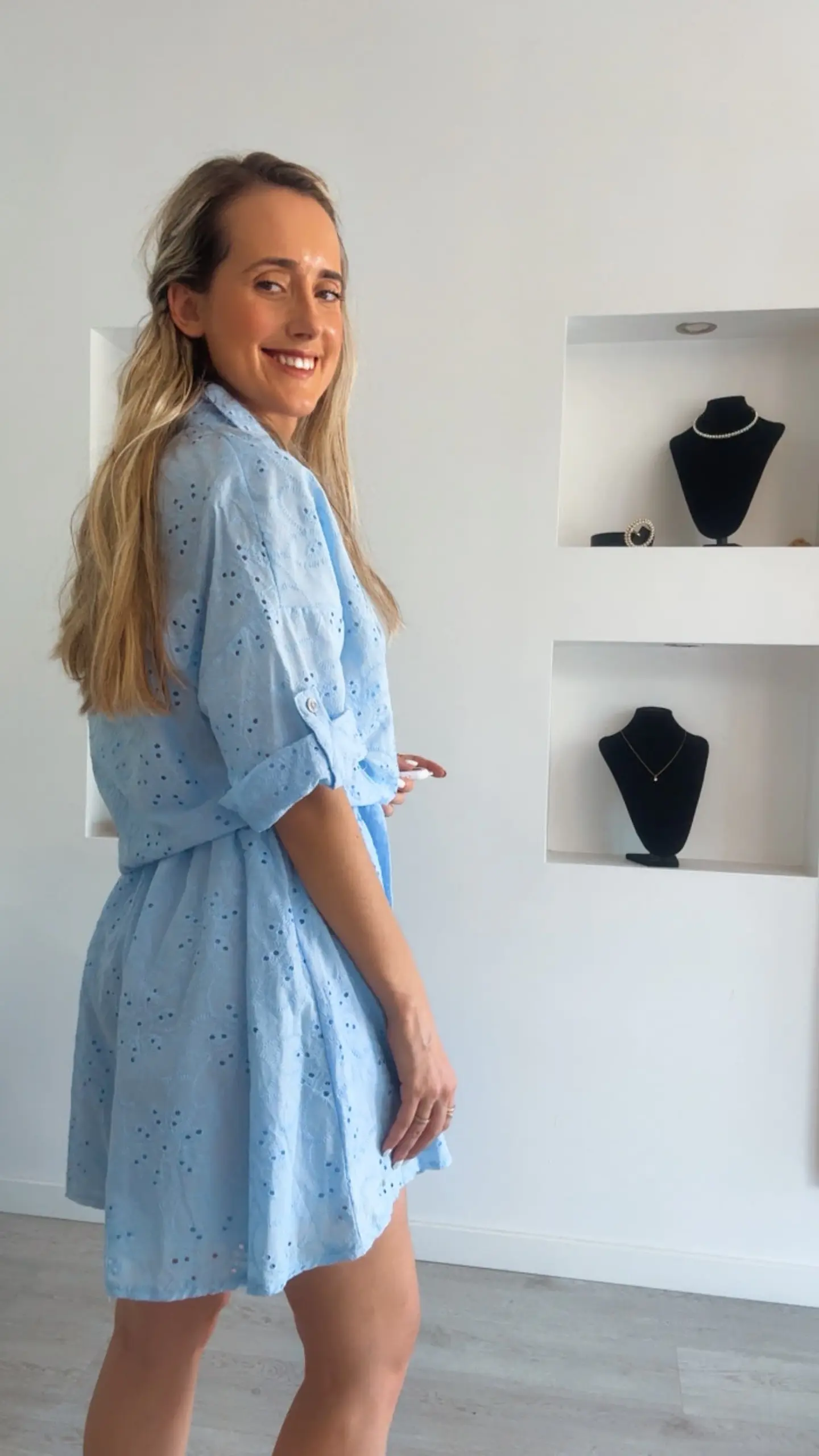 Conjunto de calção e camisa em bordado inglês - TU 8