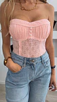Body cai‑cai em renda com copa incluída - Vorschaubild 5