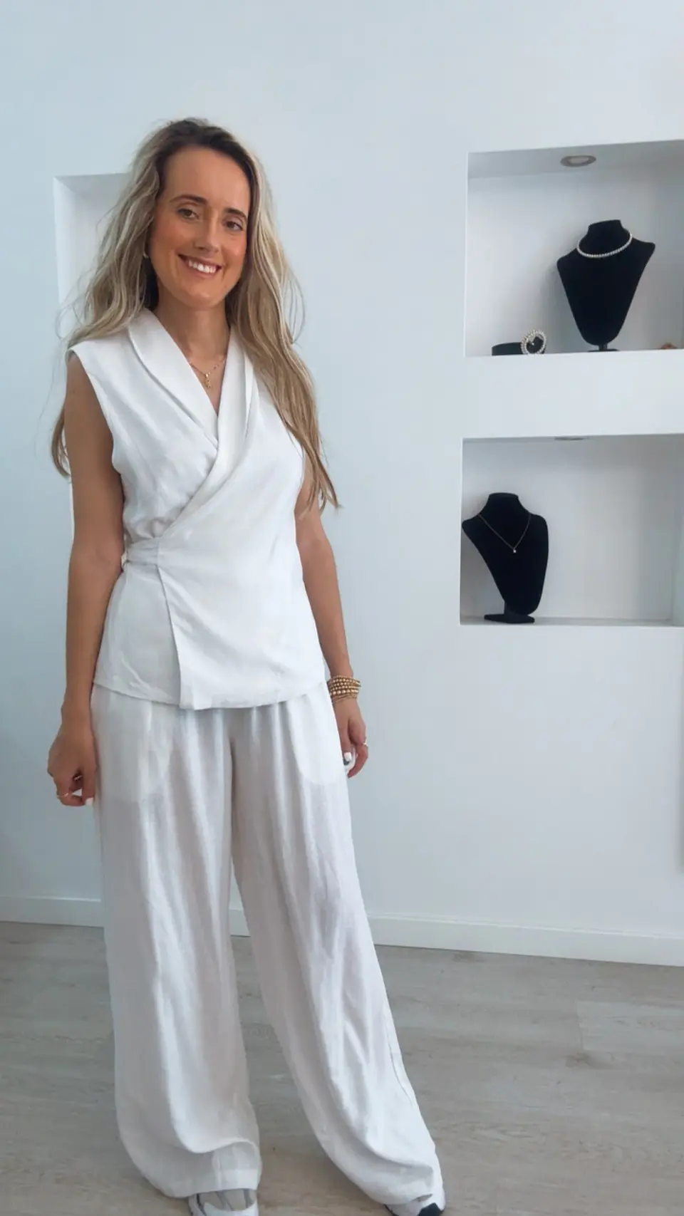 Conjunto em linho: colete e calça - TU 3