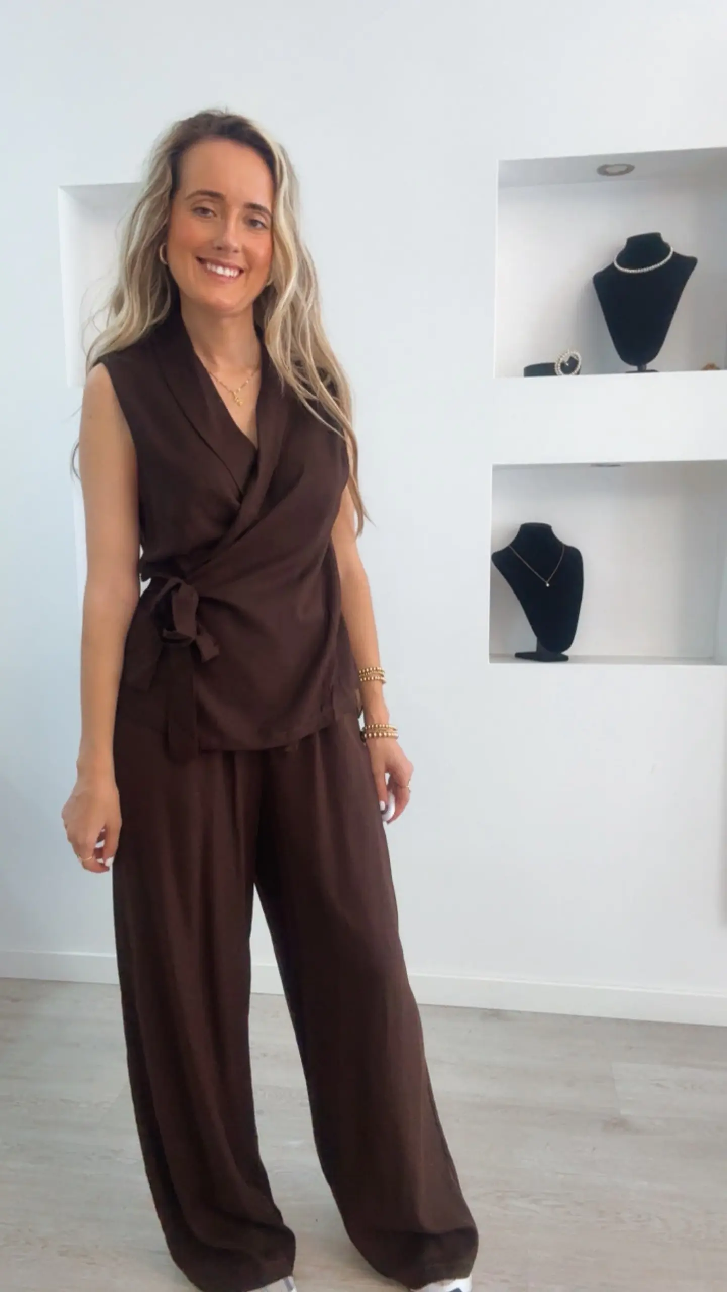 Conjunto em linho: colete e calça - TU 5