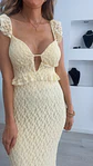 Vestido justo comprido em renda com copa no peito - TU - Vorschaubild 4