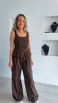 Conjunto top e calça em bordado inglês - TU - Thumbnail 16