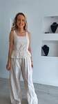 Conjunto top e calça em bordado inglês - TU - Thumbnail 13