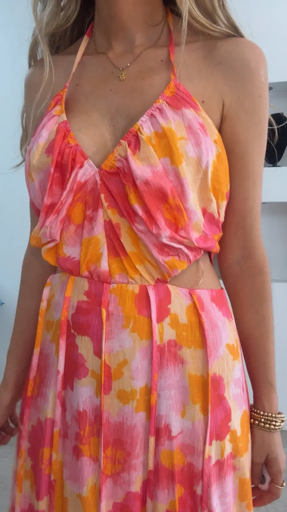 Vestido estampado colorido 5