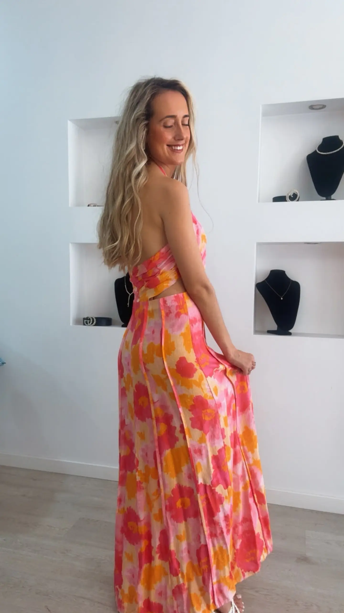 Vestido estampado colorido 6