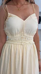Vestido comprido com abertura nas costas e copa no peito - TU - Thumbnail 4