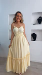 Vestido comprido com abertura nas costas e copa no peito - TU - Thumbnail 5