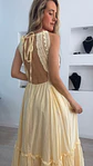 Vestido comprido com abertura nas costas e copa no peito - TU - Thumbnail 6