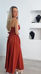 Vestido comprido com copa no peito e laço nas costas - TU - Thumbnail 5