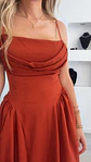 Vestido comprido com copa no peito e laço nas costas - TU - Thumbnail 6