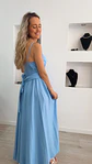Vestido comprido com copa no peito e laço nas costas - TU - Thumbnail 2