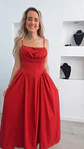 Vestido comprido com copa no peito e laço nas costas - TU - Thumbnail 9
