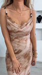 Vestido justo de alça com detalhe de pedraria nas alças - TU - Thumbnail 6