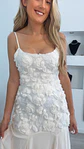 Vestido com flores 3D - Thumbnail 3