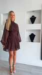 Vestido com efeito cinta redutora e detalhe em renda na cintura - Thumbnail 3