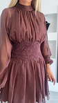 Vestido com efeito cinta redutora e detalhe em renda na cintura - Thumbnail 5