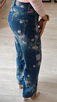 Calças Wide Leg com Flores Rosa - Vorschaubild 5