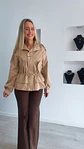 Parka com Folhos e Cinta Ajustável - Vorschaubild 8