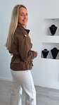 Parka com Folhos e Cinta Ajustável - Vorschaubild 3