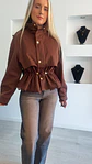 Parka com Detalhe em Renda e Cinta Ajustável - thumbnail 6