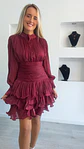 Vestido de Folhos com Cinta Elástica - Vorschaubild 3