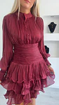Vestido de Folhos com Cinta Elástica - Vorschaubild 4