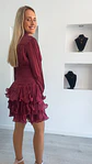 Vestido de Folhos com Cinta Elástica - Vorschaubild 2