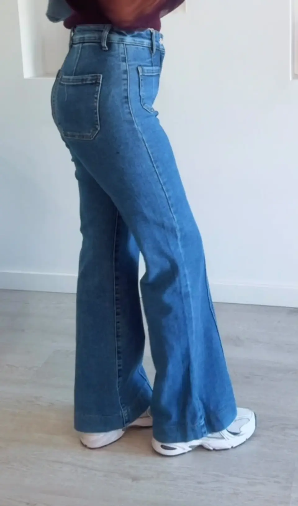 Calças Modeladoras com Cinta Redutora Push-Up e Bolsos 6