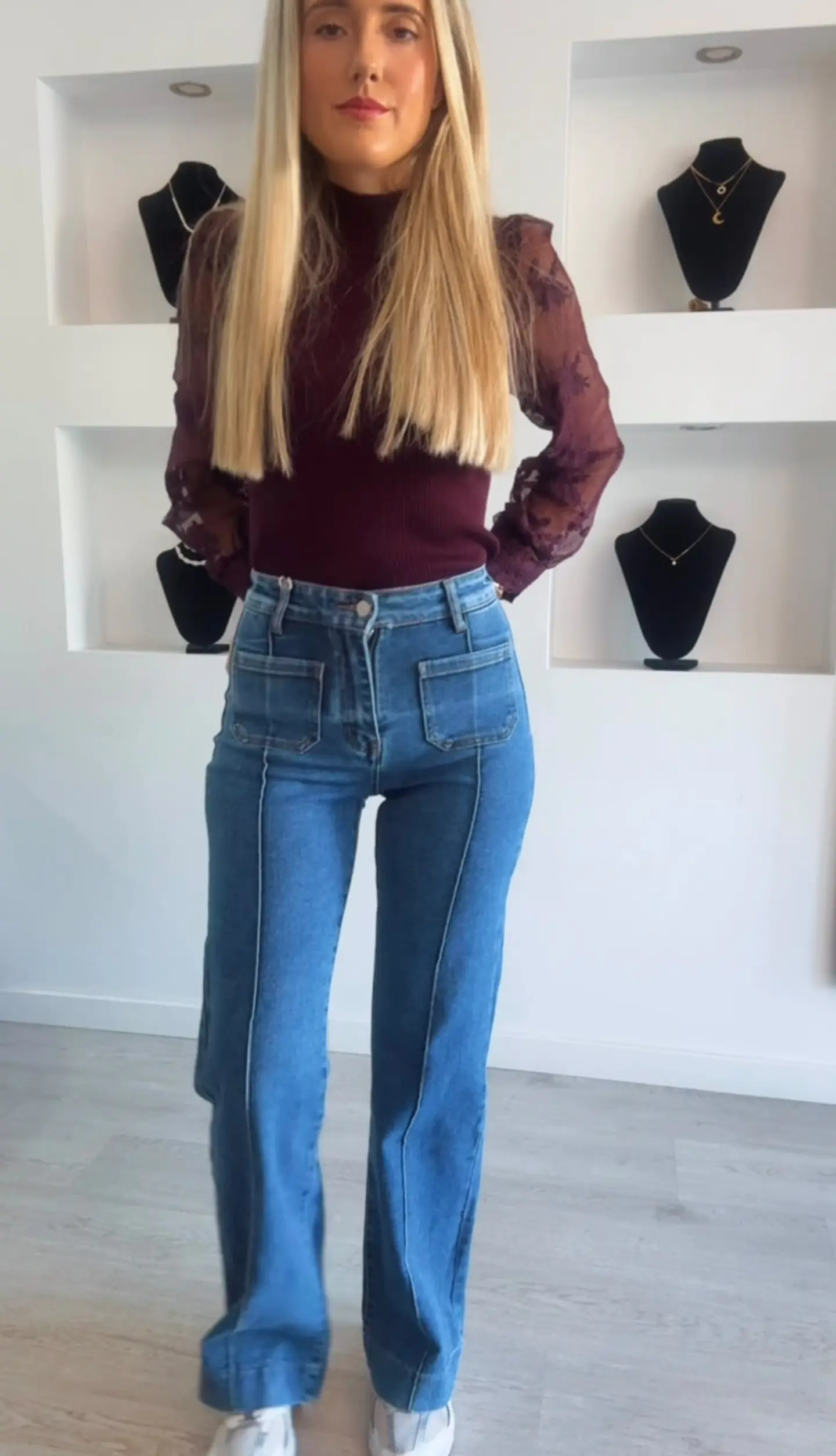 Calças Modeladoras com Cinta Redutora Push-Up e Bolsos 1