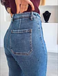 Calças Modeladoras com Cinta Redutora Push-Up e Bolsos - Thumbnail 4
