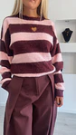 Camisola com Riscas e Coração - TU - Vorschaubild 2